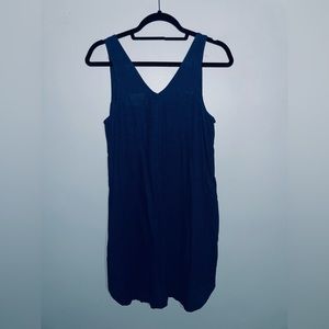 Straight fit Blue Tank Top Dress
